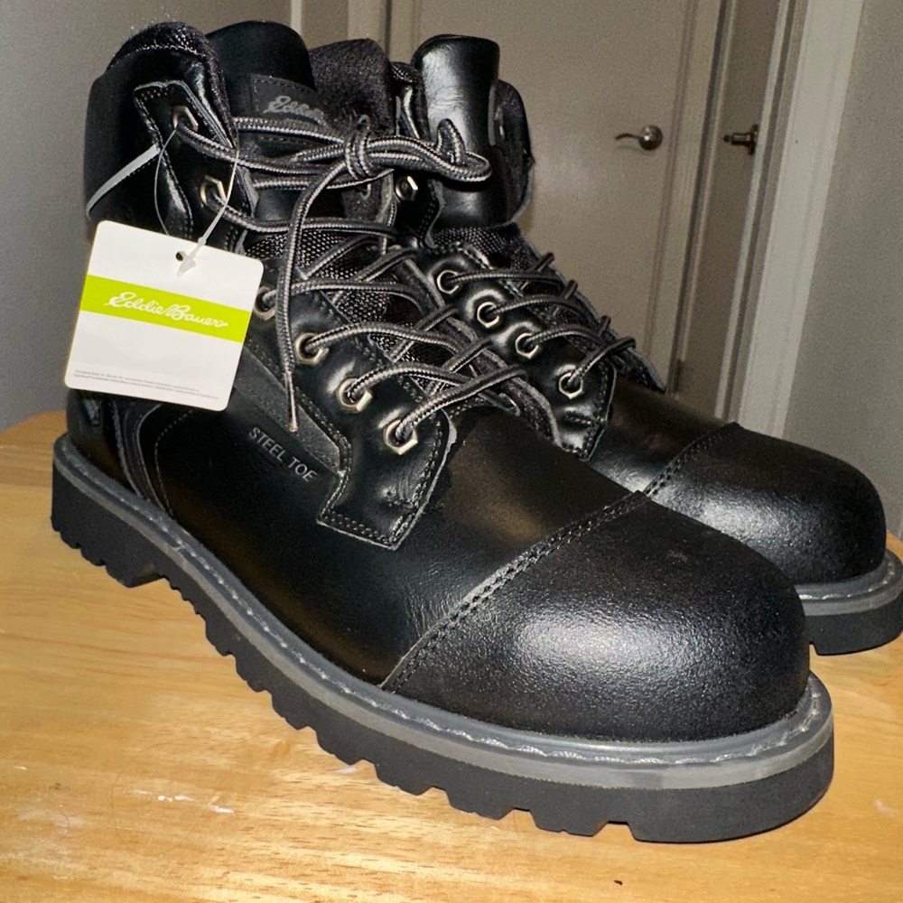 Eddie Bauer Bellingham Steel toe boots.